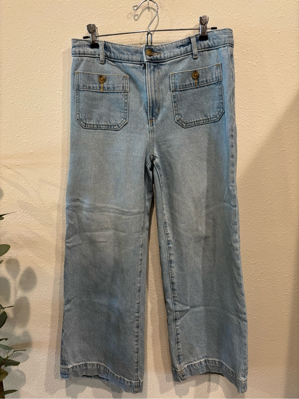 LOFT Palmer wide leg jeans 4